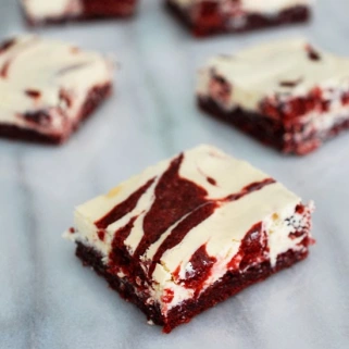 Red velvet cheesecake brownies by Eva Bakes